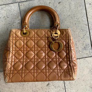 Vintage Lady Dior Bag (Tan)